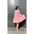 Платье розовое - код 136430