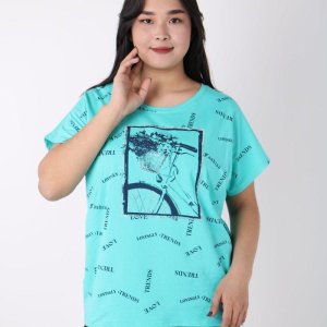 Женская футболка с принтом - код 147638
