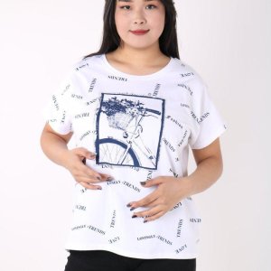 Женская футболка с принтом - код 147647