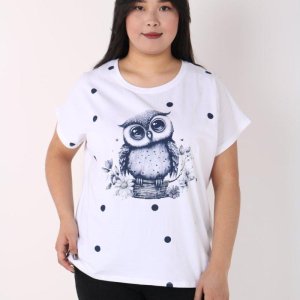 Женская футболка с принтом - код 147659