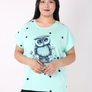 Женская футболка с принтом - код 147662