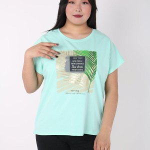 женская футболка с принтом - код 148009