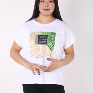 женская футболка с принтом - код 148010