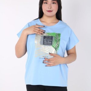 женская футболка с принтом - код 148013