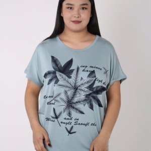 Женская футболка  с рисунками - код 148186