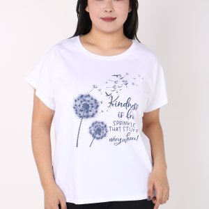 Женская футболка с принтом - код 149911