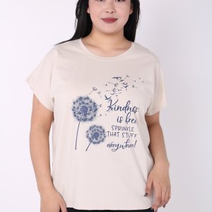 Женская футболка с принтом - код 149913