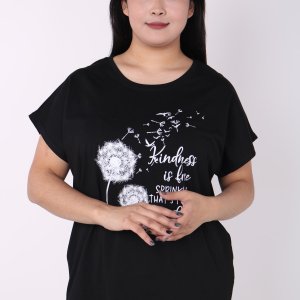 Женская футболка с принтом - код 149914
