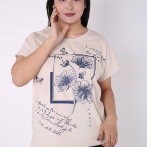 Женская футболка с рисунками - код 149916