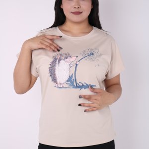 женская футболка с принтом - код 149924