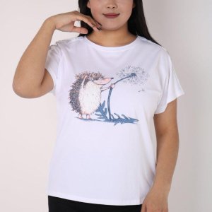 женская футболка с принтом - код 149925