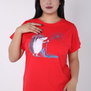 женская футболка с принтом - код 149926