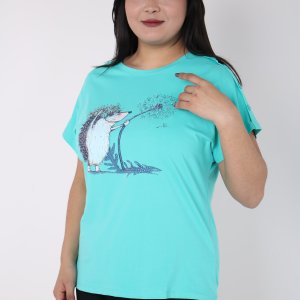 женская футболка с принтом - код 149928