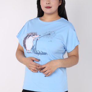 женская футболка с принтом - код 149930