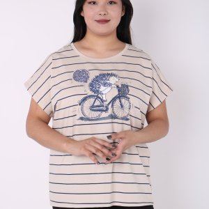 Женская футболка с полосками - код 149953