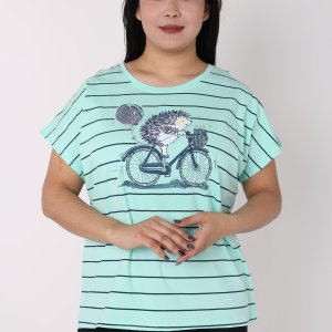 Женская футболка с полосками - код 149956