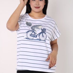 Женская футболка с полосками - код 149959