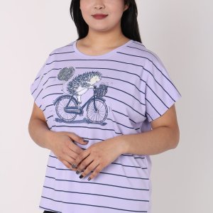 Женская футболка с полосками - код 149960