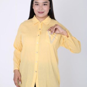 Женская рубашка длинный рукав - код 149983