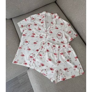 Pijama ot maysar iz 100 khlopka, s printom   flamingo - код 159898