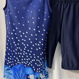 Купальник двойка закрытый - код 159938