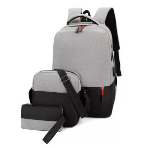 Бизнес Рюкзак с USB+2 сумки сумка почтальона и кошелек 53003 Китай - код 54285