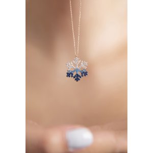 Серебряное Ожерелье 925, Модель Снежинка PP2108 Larin Silver - код 82621