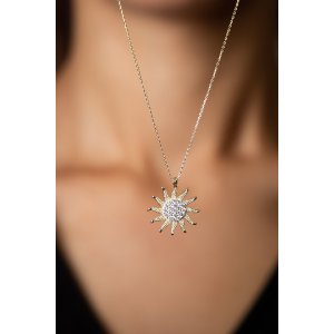 Серебряное Ожерелье 925 Модель Солнце PP4008 Larin Silver - код 83169