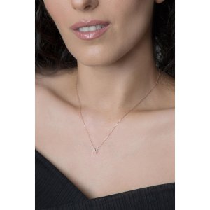 Серебряное Ожерелье 925 с Буквой N в Обьёме 3D PP001L Larin Silver - код 83175