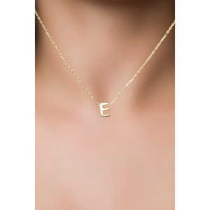 Серебряное Ожерелье 925 с Буквой E в Обьёме 3D PP001L Larin Silver - код 83278