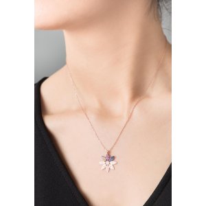 Серебряное Ожерелье Модель Цветок PP2796 Larin Silver - код 83524