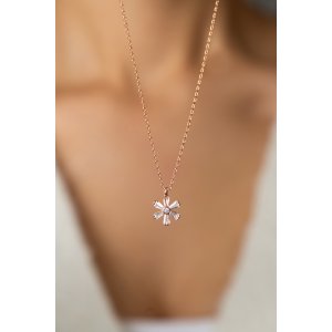 Серебряное Ожерелье 925 в Форме Цветка KLS2067 Larin Silver - код 83661