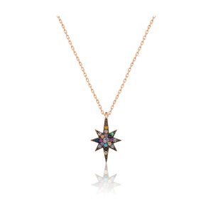 Серебряное Ожерелье 925 Модель Полярная Звезда PP2349 Larin Silver - код 86943