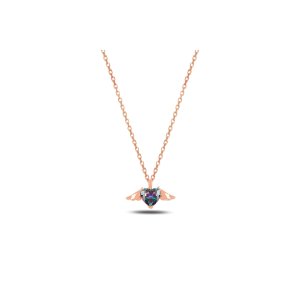 Серебряное Ожерелье с Изумрудным Камнем в Форме Сердца PP4245 Larin Silver - код 86948