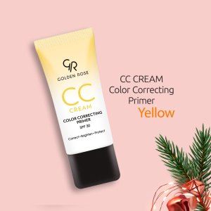 Крем-Праймер Для Коррекции Цвета CC Cream Color Correcting Primer- Yellow 3373 Golden Rose - код 91374